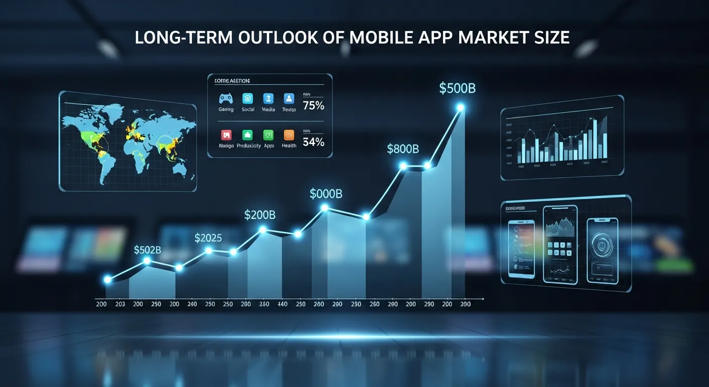 Long-Term Outlook of Mobile App Market Size