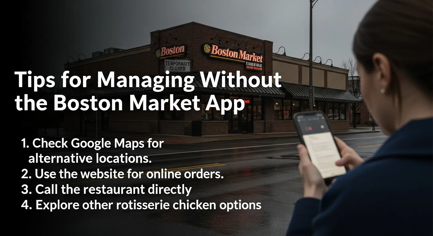 Tips for Managing Without the Boston Market App