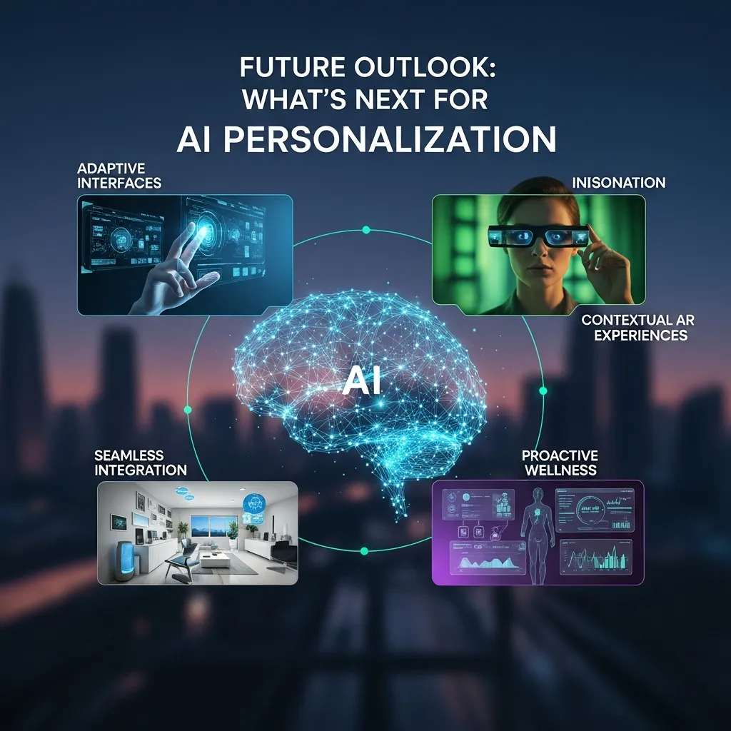 Conceptual image of advanced AI tailoring real-time content as data streams flow into intelligent systems